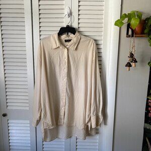 Lane Bryant NEUTRAL Long Sleeve Button-up - Size 22/24
